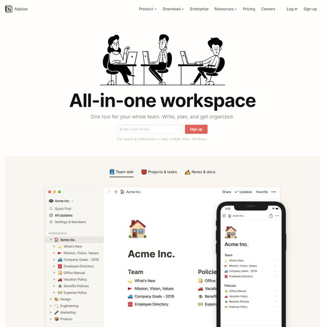 Notion Plus Team Plan